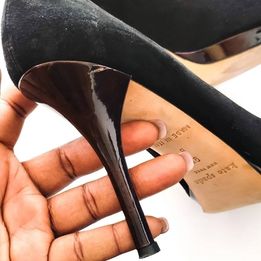 Kate spade black Pump Preppy Academia Corpcore Office Siren heels 9.5B
